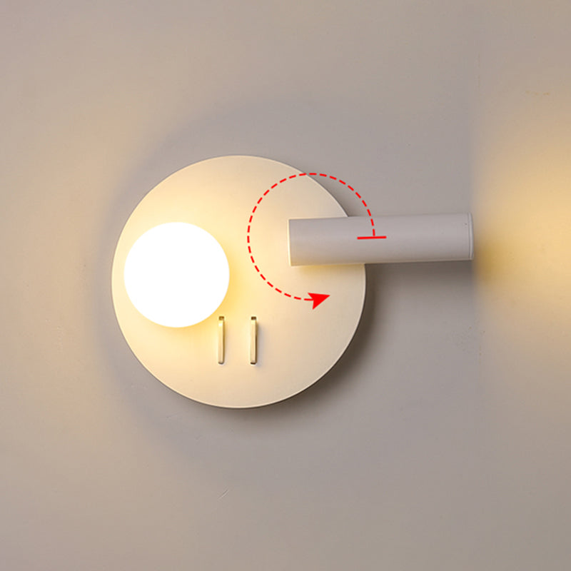 Modern Simplicity Style Bedside Reading Lamp Spotlight Design LED Wall Sconce for Bedroom