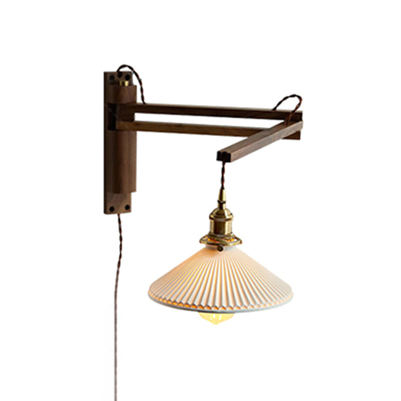 Modern Wood Wall Sconce Bedroom Study Room Lighting Bar Indoor Light