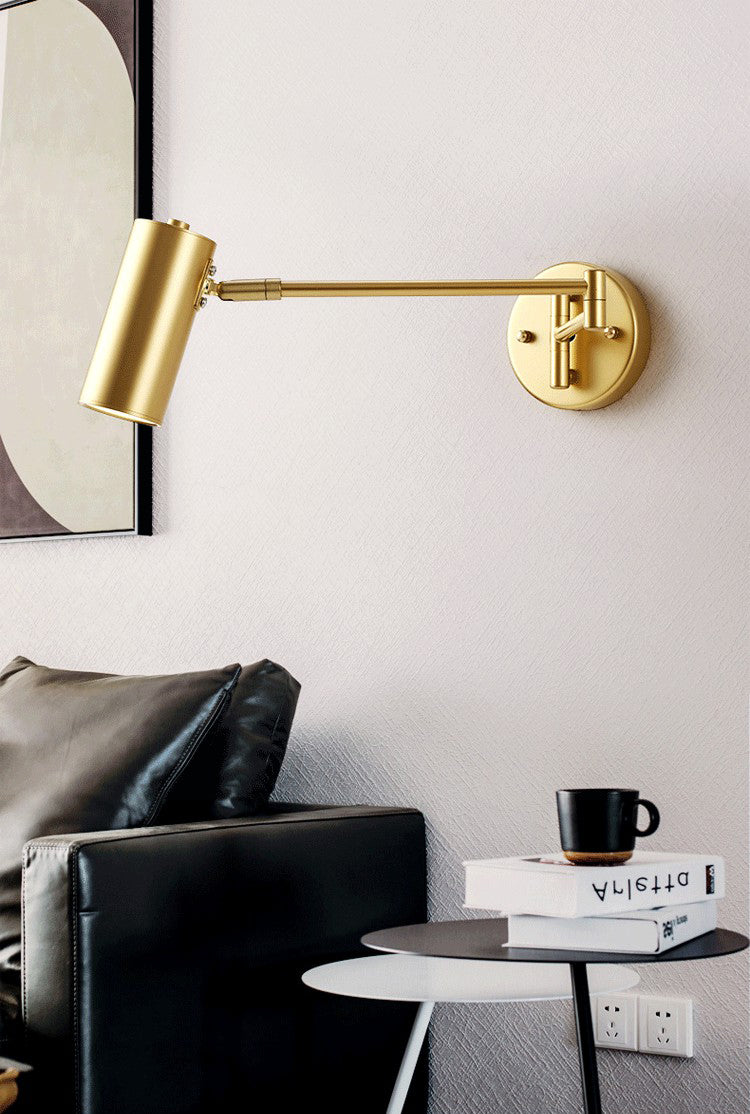 Lámpara de matriz de brazo ajustable lámpara de metal de estilo moderno lámpara montada en la pared
