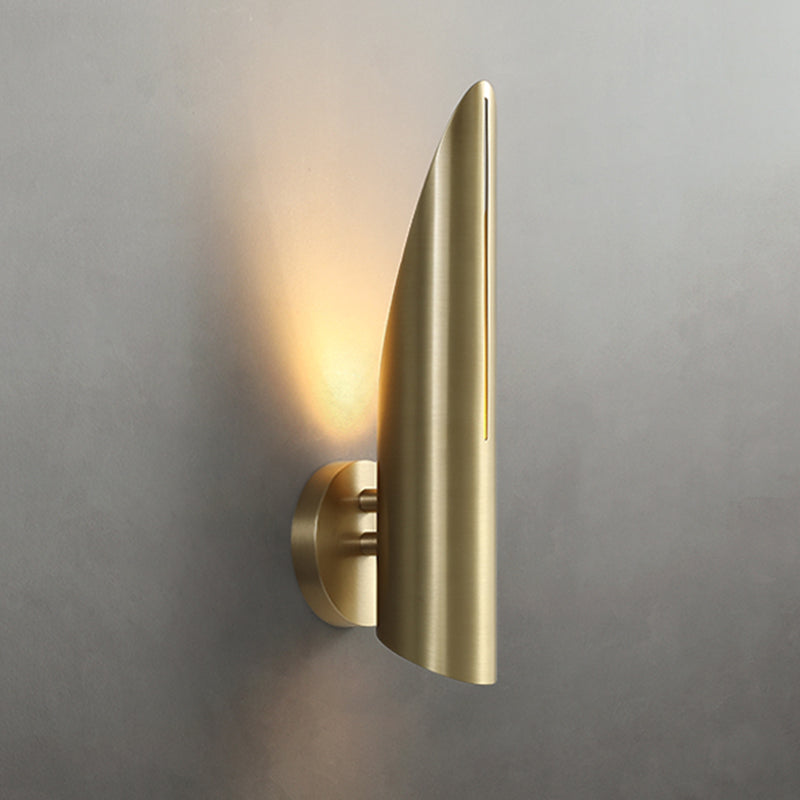 Shaded Metal Sconce Light Fixture Contemporary Wall Mounted Light Fixture for Bedroom