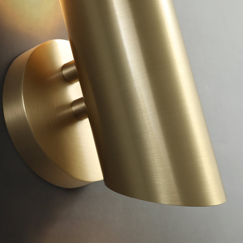 Shaded Metal Sconce Light Fixture Contemporary Wall Mounted Light Fixture for Bedroom