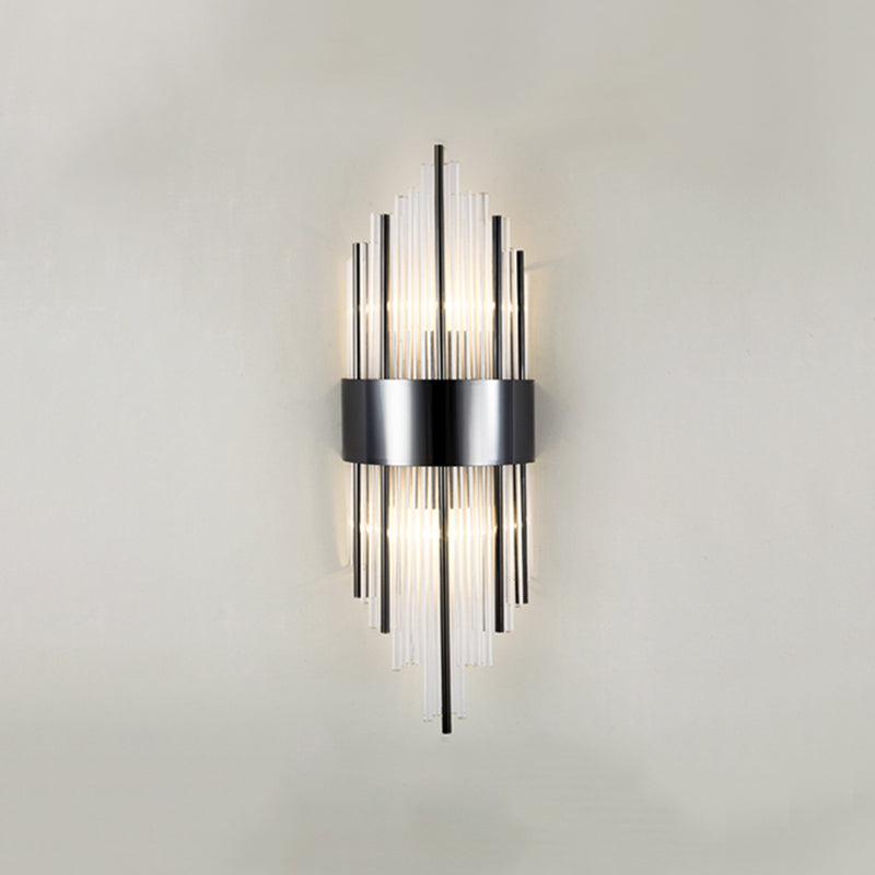 Kristal gearceerde muur sconce verlichting hedendaagse stijl muur gemonteerd verlichtingsarmatuur