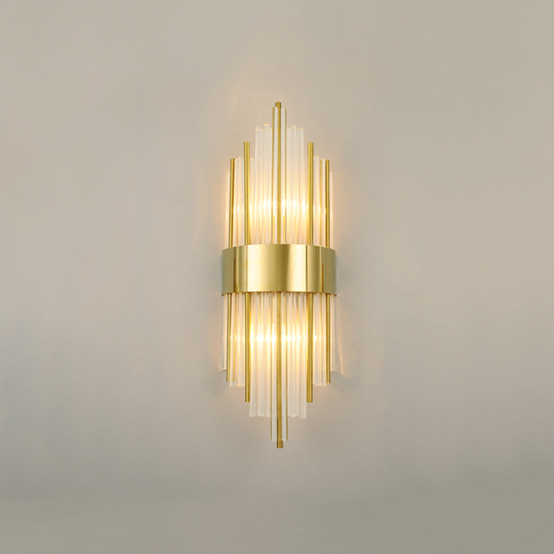 Kristal gearceerde muur sconce verlichting hedendaagse stijl muur gemonteerd verlichtingsarmatuur