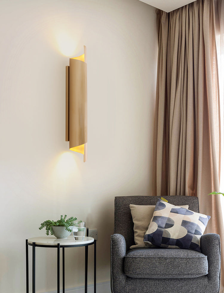 Gewikkelde muurverlichting armatuur eigentijdse stijl metalen wand gemonteerd verlichtingsarmatuur