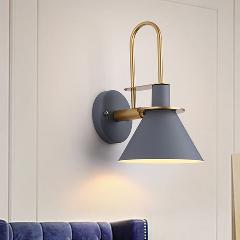 Accesorio de iluminación de pared cónica de estilo nordic