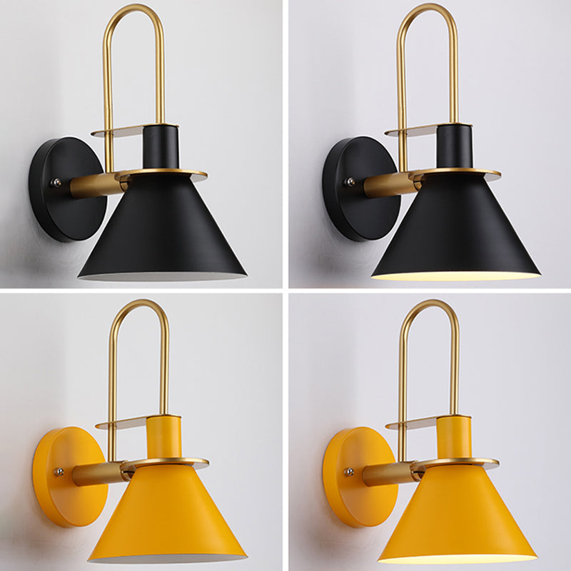 Accesorio de iluminación de pared cónica de estilo nordic