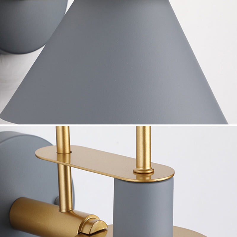 Accesorio de iluminación de pared cónica de estilo nordic