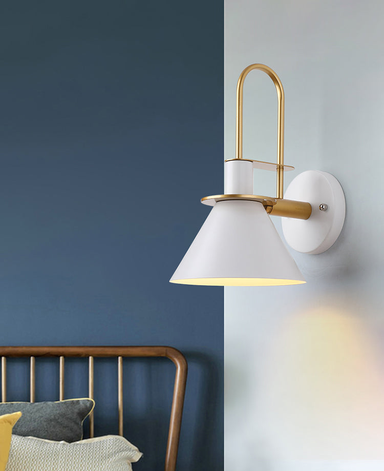 Accesorio de iluminación de pared cónica de estilo nordic