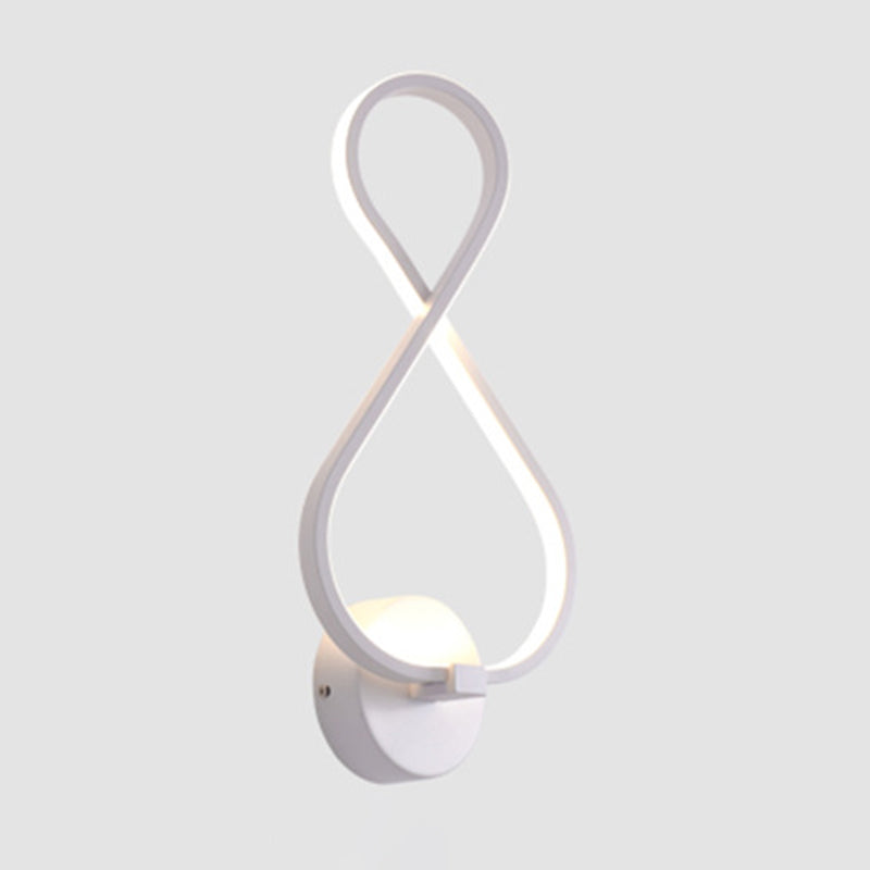 Metal Musical Note Wall Sconce Lighting Nordic Style LED Wall Mount Light Fixture