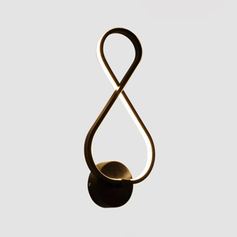 Metal Musical Note Wall Sconce Lighting Nordic Style LED Wall Mount Light Fixture