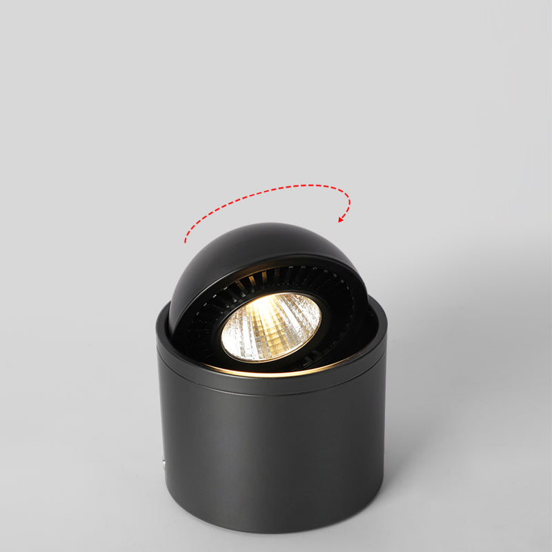 Cylinder 1-Light LED Flush Light New Modern Aluminum Flush Mount Ceiling Light Fixtures