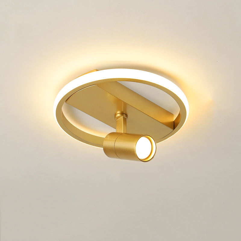 Nieuwe moderne LED flush plafond lampen Aluminium Flush Mount lamp met 1 Spotlight