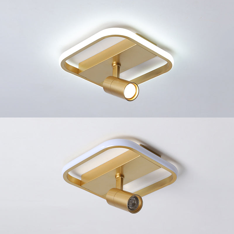 Nieuwe moderne LED flush plafond lampen Aluminium Flush Mount lamp met 1 Spotlight