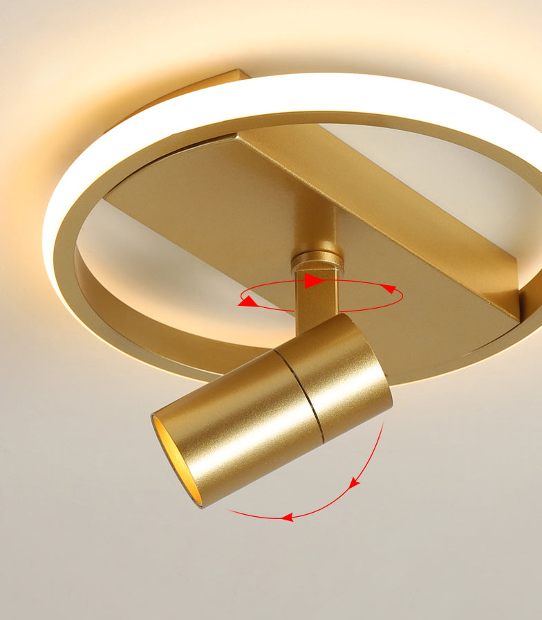 Nieuwe moderne LED flush plafond lampen Aluminium Flush Mount lamp met 1 Spotlight