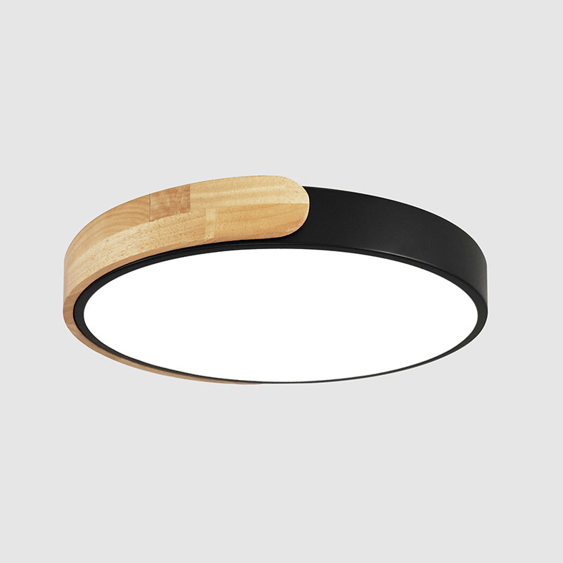 Rounded Shape 1-Light LED Flush Light New Modern Iron Flush Mount Ceiling Light Fixtures