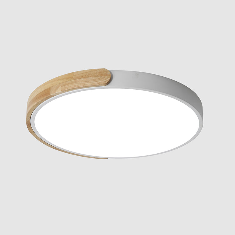 Rounded Shape 1-Light LED Flush Light New Modern Iron Flush Mount Ceiling Light Fixtures