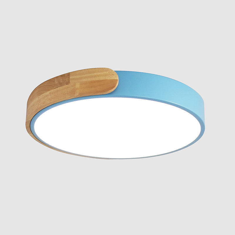 Rounded Shape 1-Light LED Flush Light New Modern Iron Flush Mount Ceiling Light Fixtures