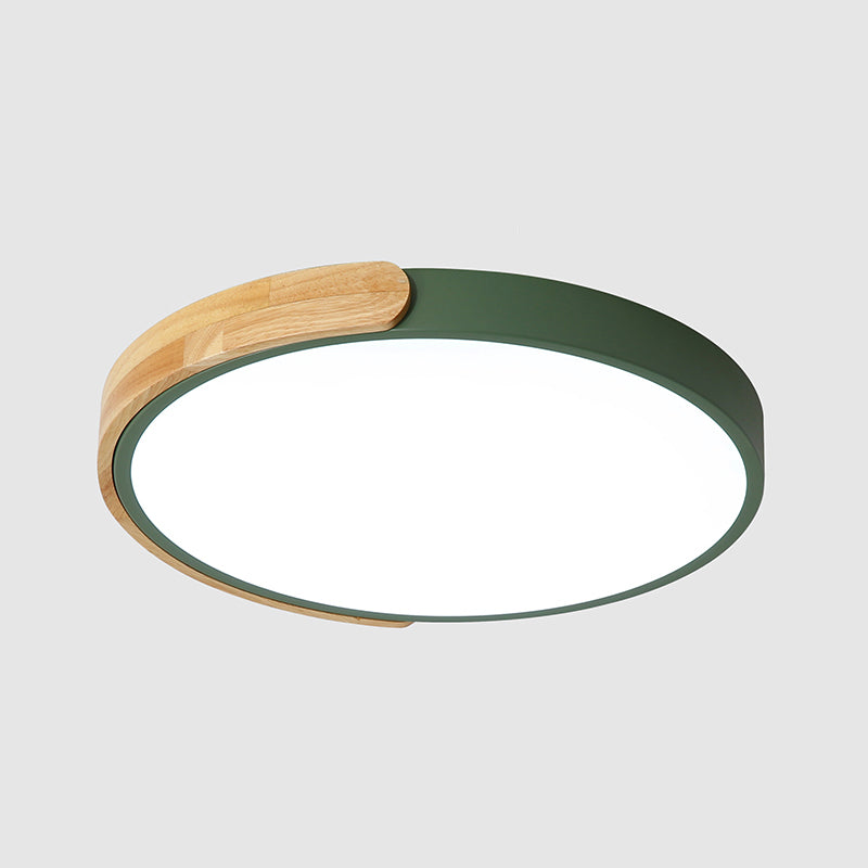 Rounded Shape 1-Light LED Flush Light New Modern Iron Flush Mount Ceiling Light Fixtures