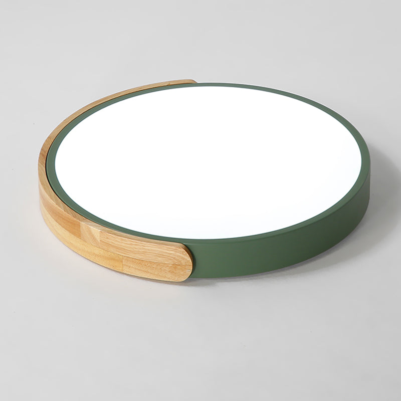Rounded Shape 1-Light LED Flush Light New Modern Iron Flush Mount Ceiling Light Fixtures