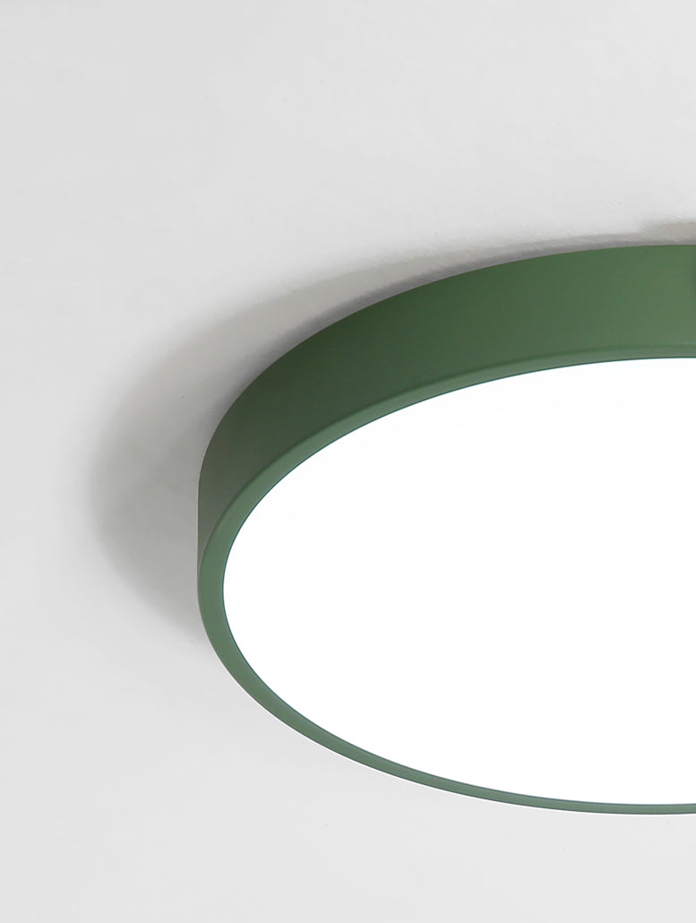 Rounded Shape 1-Light LED Flush Light New Modern Iron Flush Mount Ceiling Light Fixtures