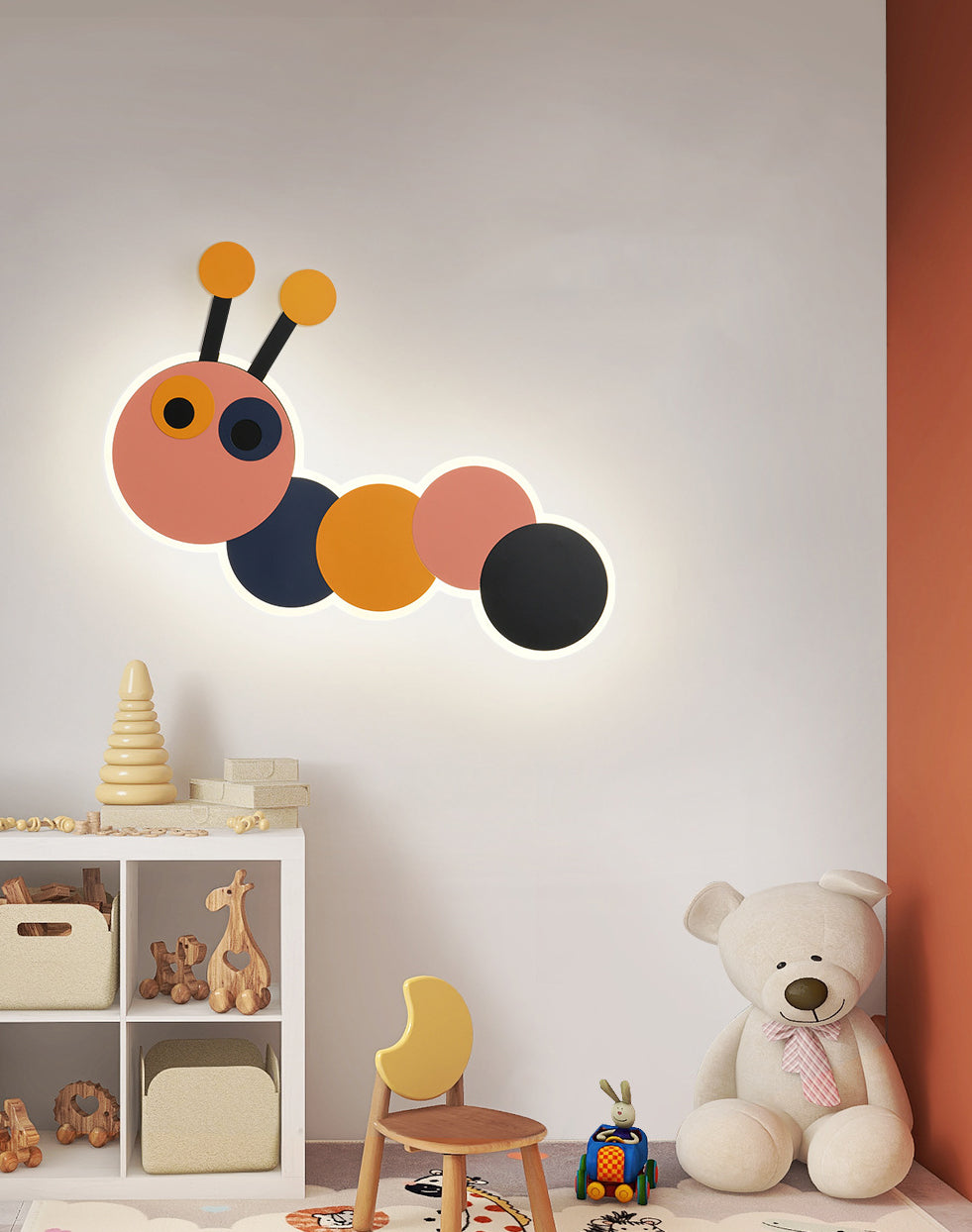 Kids Flush Mount Light Metal LED Ceiling Mount Light Fixture for Children's Room