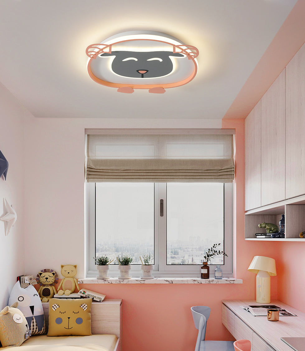 Kids Flush Mount Light Metal LED Ceiling Mount Light Fixture for Children's Room