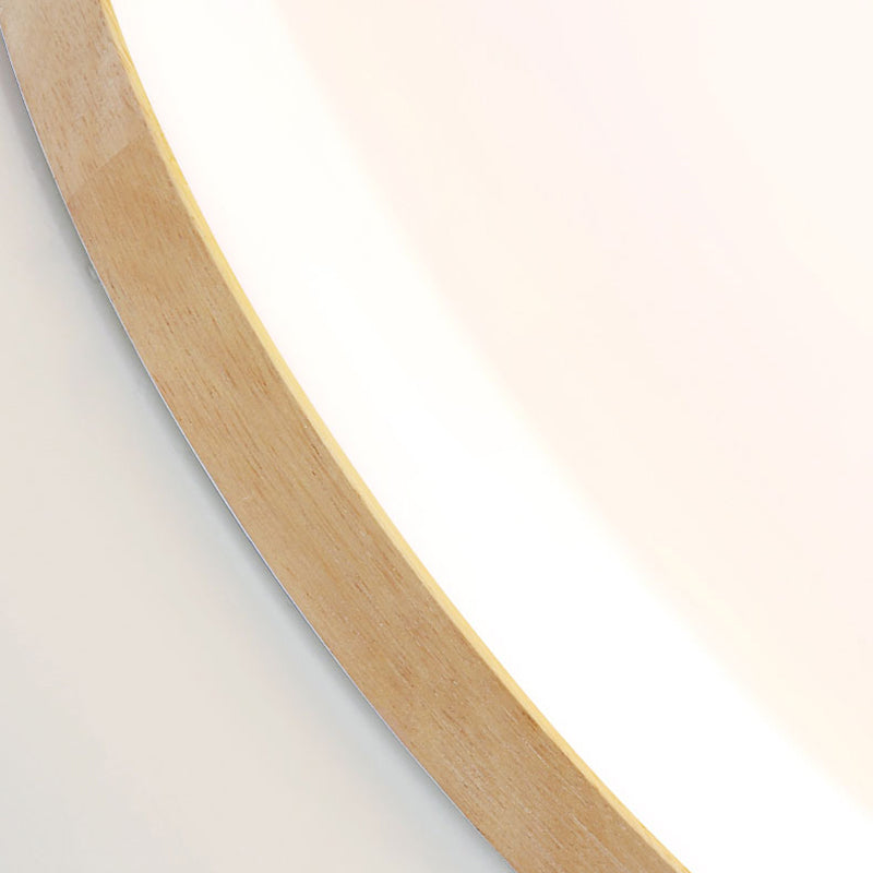 Minimalistische LED-inbouwcirkellamp Houten inbouwplafondlamp voor slaapkamer