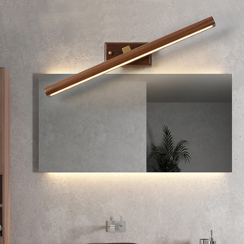 Modern LED Wall Sconce Wood Light Mirror Light Bathroom Lighting Dresser Light Mirror Lighting