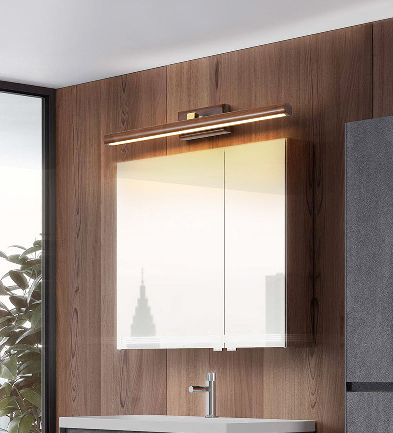Modern LED Wall Sconce Wood Light Mirror Light Bathroom Lighting Dresser Light Mirror Lighting