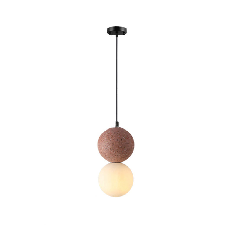 Zementkugelförmiger Anhänger Light Kit Nordic Style Suspension Anhänger Licht für Schlafzimmer