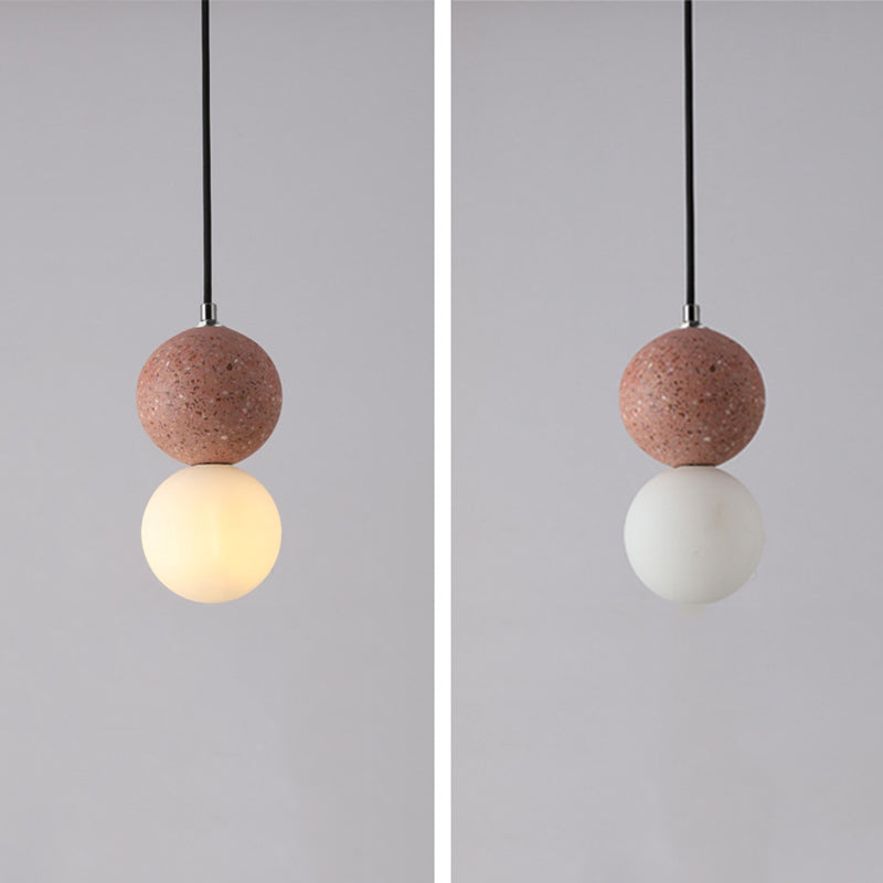 Zementkugelförmiger Anhänger Light Kit Nordic Style Suspension Anhänger Licht für Schlafzimmer