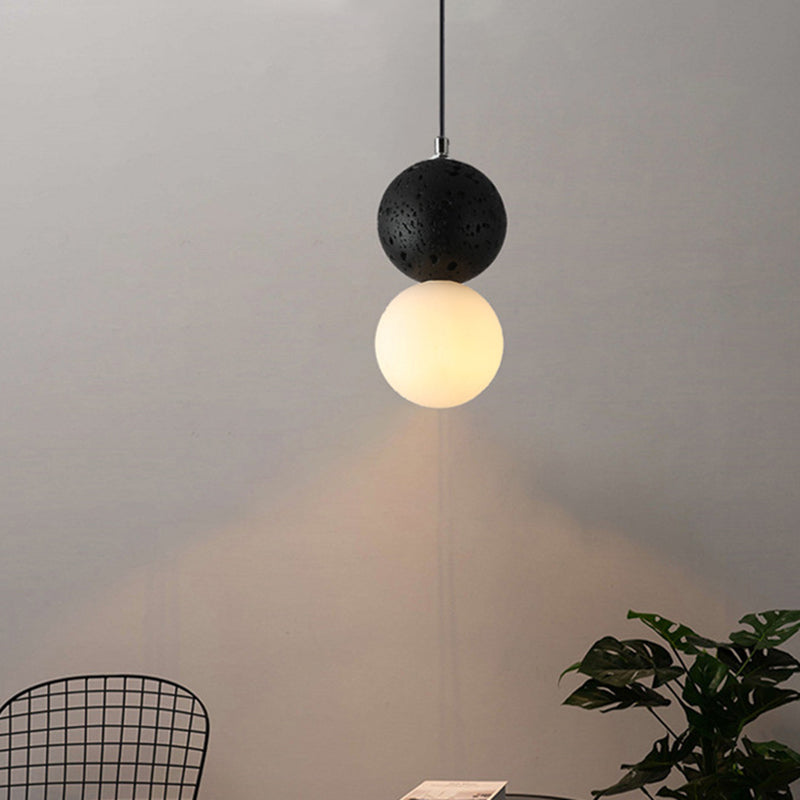 Zementkugelförmiger Anhänger Light Kit Nordic Style Suspension Anhänger Licht für Schlafzimmer