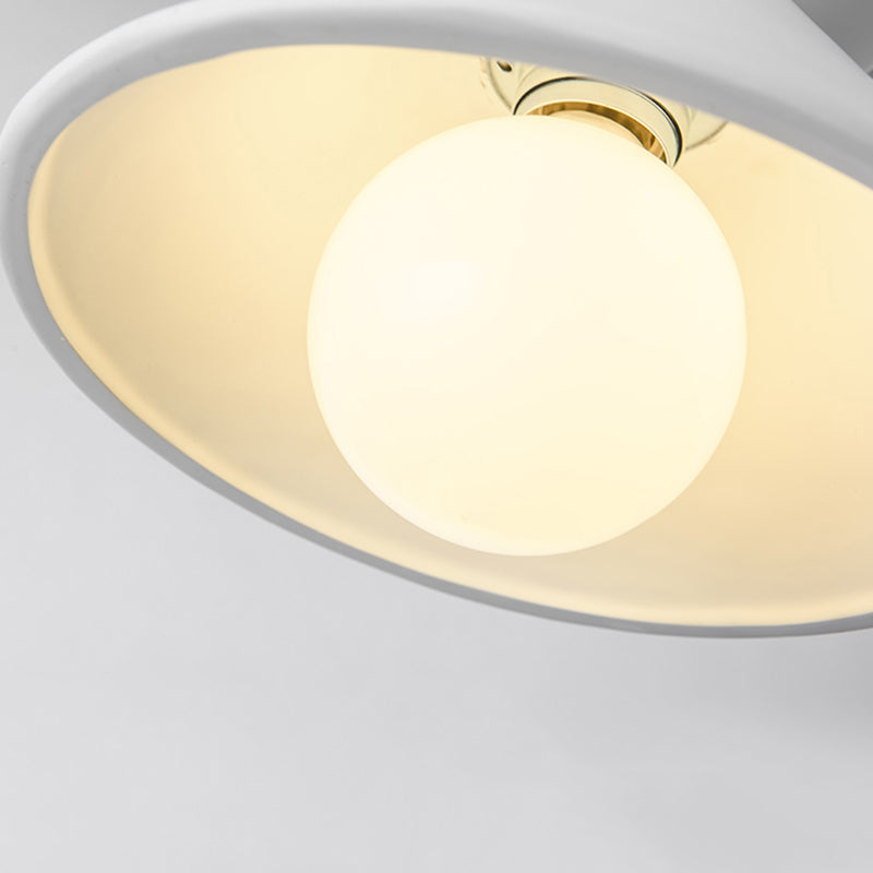 White Cone Pendant Lighting Fixture Nordic Style Cement Suspension Pendant Light