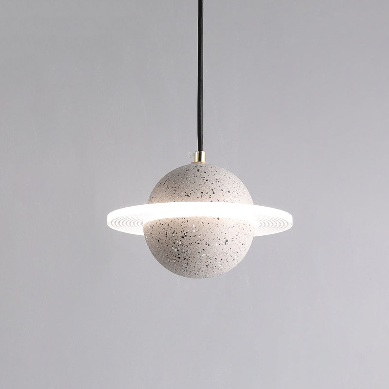 Global Stone Suspension Pendant Light Noordse stijl LED Pendant Light Kit voor slaapkamer