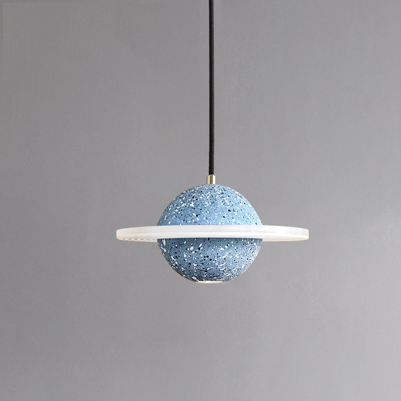 Global Stone Suspension Pendant Light Noordse stijl LED Pendant Light Kit voor slaapkamer