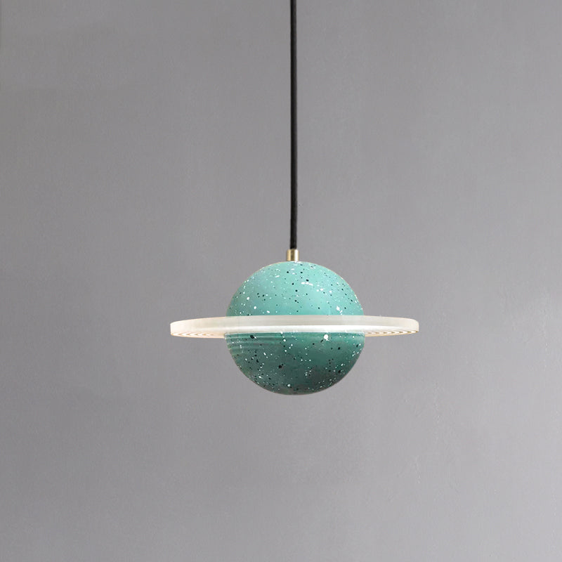 Global Stone Suspension Pendant Light Noordse stijl LED Pendant Light Kit voor slaapkamer