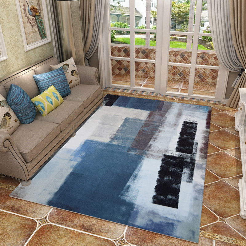 Abstract Pigment Printed Rug Individuality Modern Rug Anti-Slip Backing Carpet for Living Room