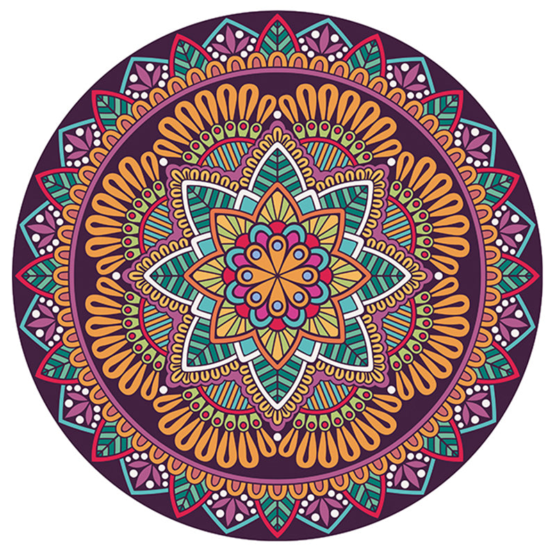 Tapis à imprimé floral mélangé en couleur polyester tapis intérieur lavable pour le salon pour le salon
