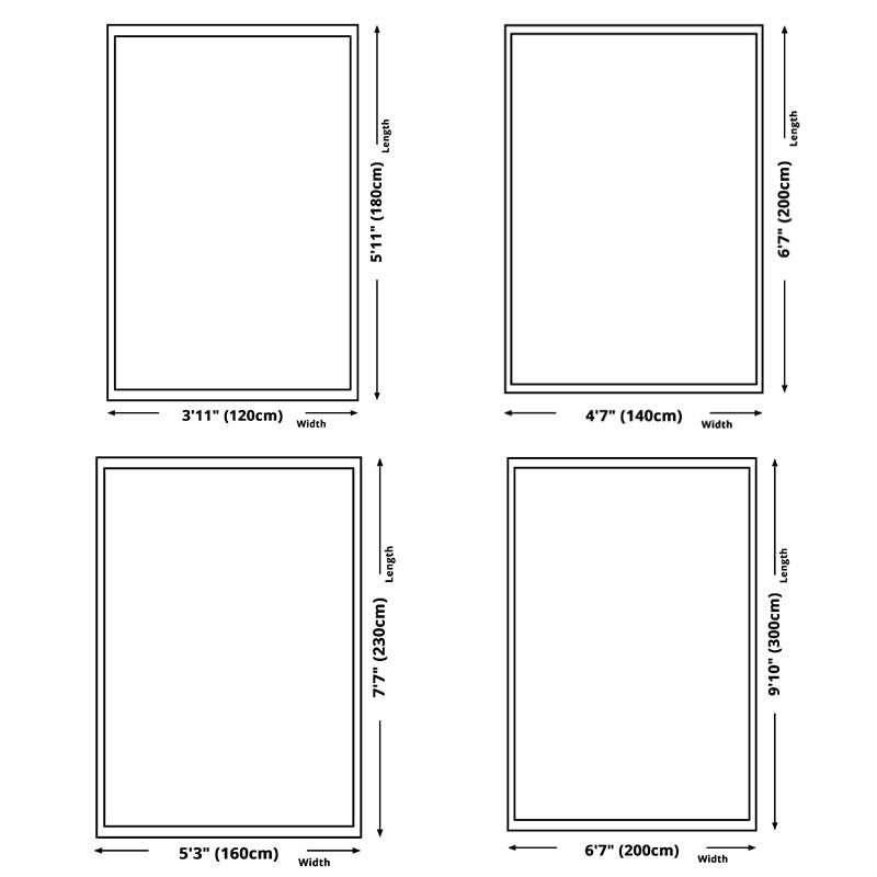 Luxurious Ink Painting Rug Abstract Polyester Indoor Carpet Non-Slip Backing Rug for Living Room