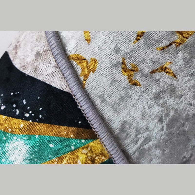 Aesthetic Casual Area Rug Abstract Art Indoor Carpet Polyester Washable Rug for Home Decoration