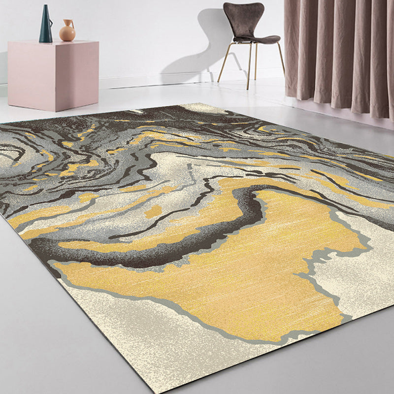Multi-Color Moderne Rug Teppich abstrakter Kunstteppich Polypropylen waschbarer Teppich für die Heimdekoration
