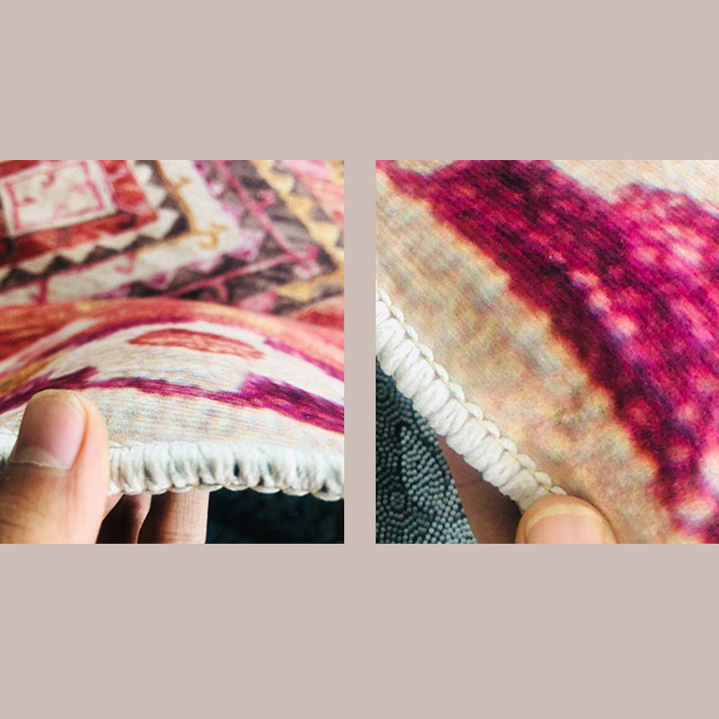 Creative Marble Print Rug Trendy Abstract Carpet Polyester Non-Slip Backing Rug for Living Room