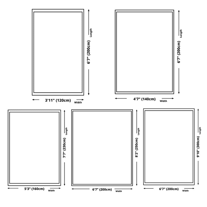 Trendy Floral Design Rug Multicolored Modern Rug Polyester Stain Resistant Carpet for Living Room