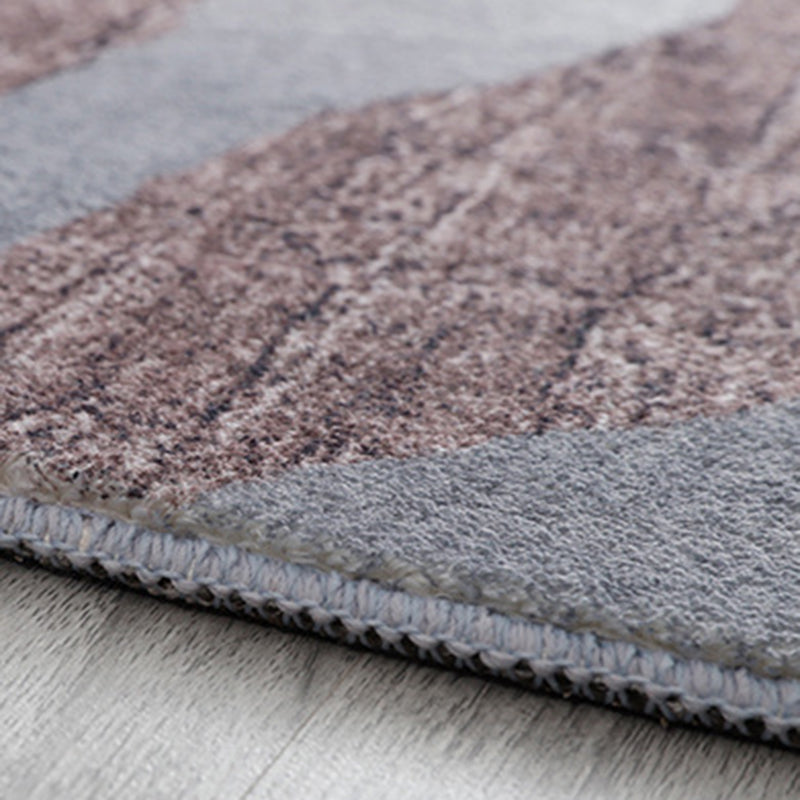 Funky Abstract Art Rug Contemporary Soft Polypropylene Rug Non-Slip Backing Carpet for Living Room