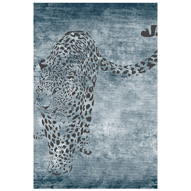 Funky Leopard Pattern Area Rug Modern Individuality Carpet Non-Slip Backing Rug for Home Decoration