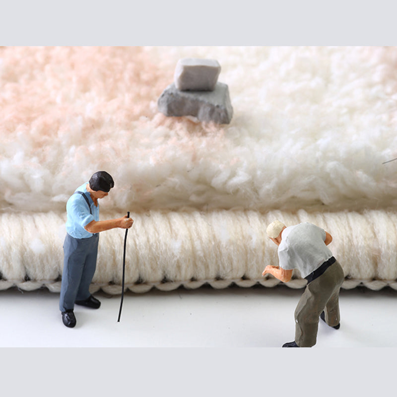 Tapis de motif en bois moderne de couleur unie simple du tapis de motif en vile