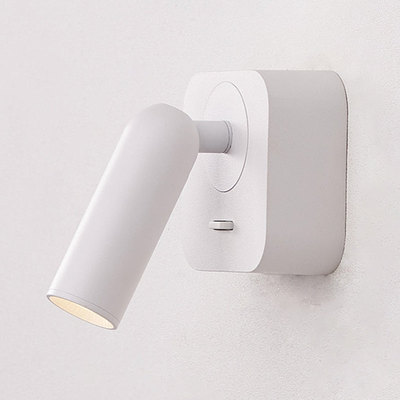 Plan de pared LED de aluminio esmerilado en la simplicidad moderna Luz de pared geométrica de metal para el dormitorio