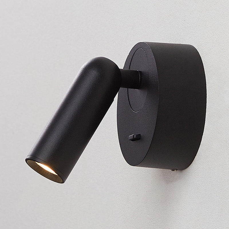 Plan de pared LED de aluminio esmerilado en la simplicidad moderna Luz de pared geométrica de metal para el dormitorio