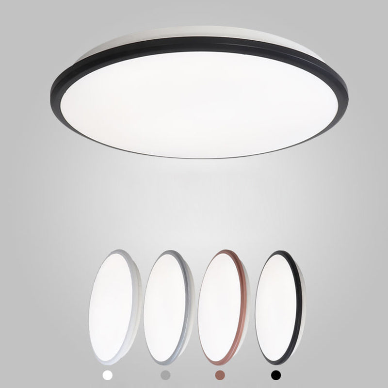 Simplicité Round Flush Mount Lamp for Living Room Modern Style LED Ceiling Light
