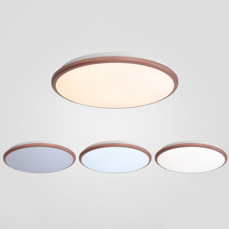 Simplicité Round Flush Mount Lamp for Living Room Modern Style LED Ceiling Light